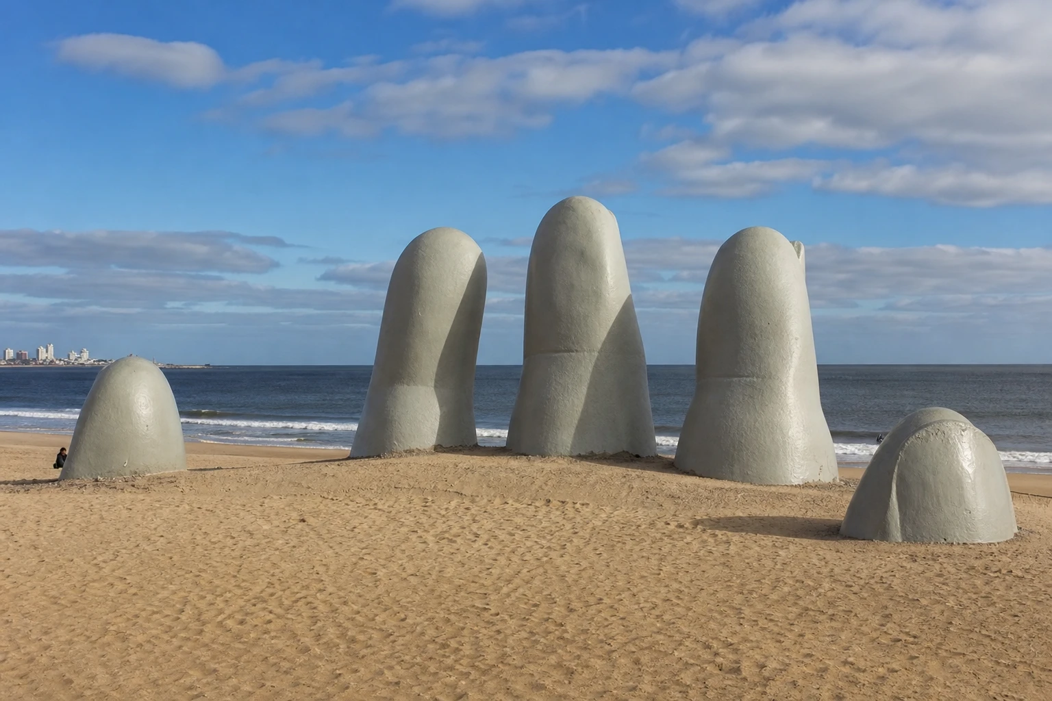 La Mano landmark on Playa Brava in Punta del Este