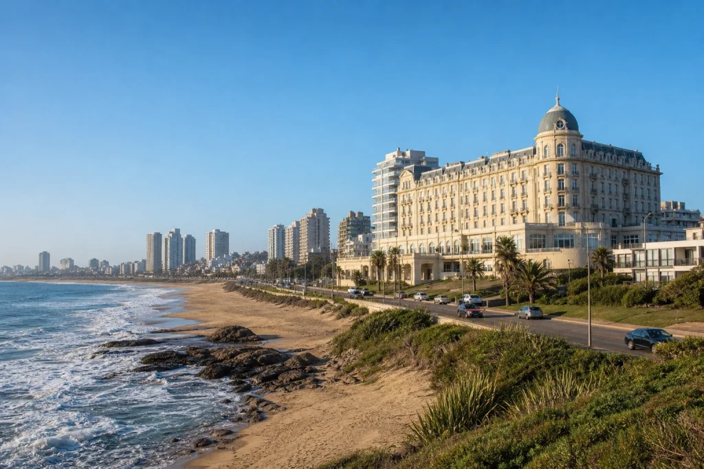 The Grand Hotel facing Playa Brava at Parada 10 in Punta del Este
