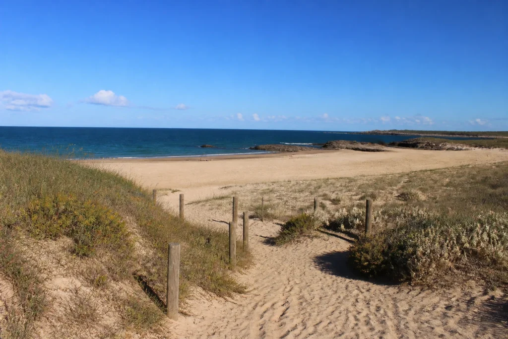 Coastal setting around Bikini Beach and Manantiales in Uruguay