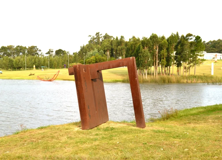 Outdoor sculptures in the landscaped grounds of Fundación Pablo Atchugarry near Punta del Este