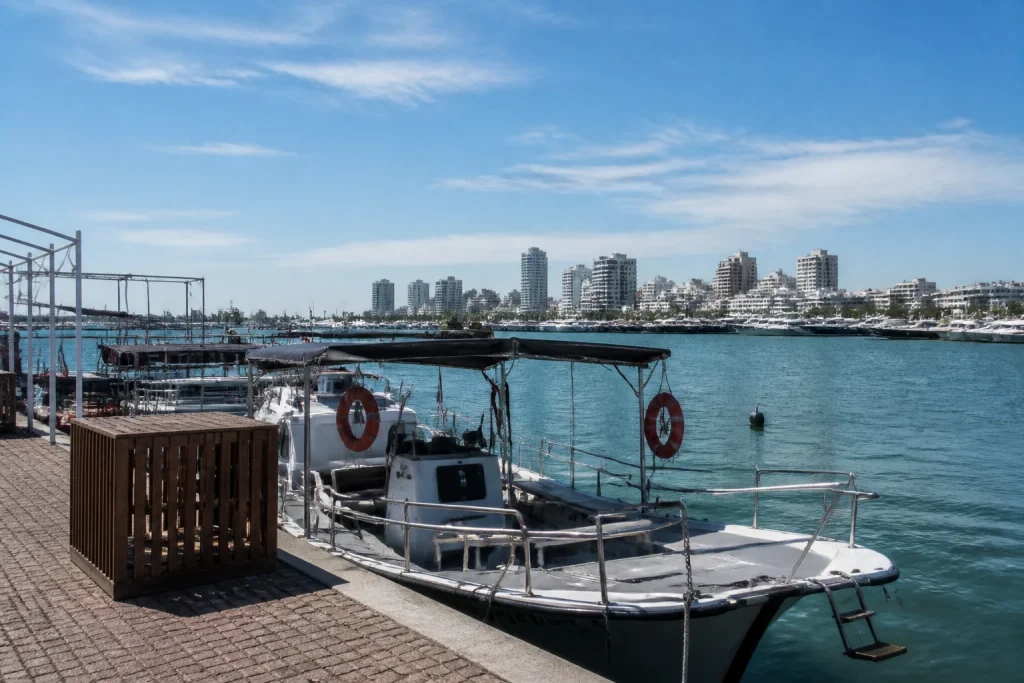Excursion boats moored at Puerto Punta del Este