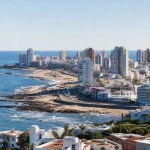 Daytime view of Punta del Este Peninsula and its coastline