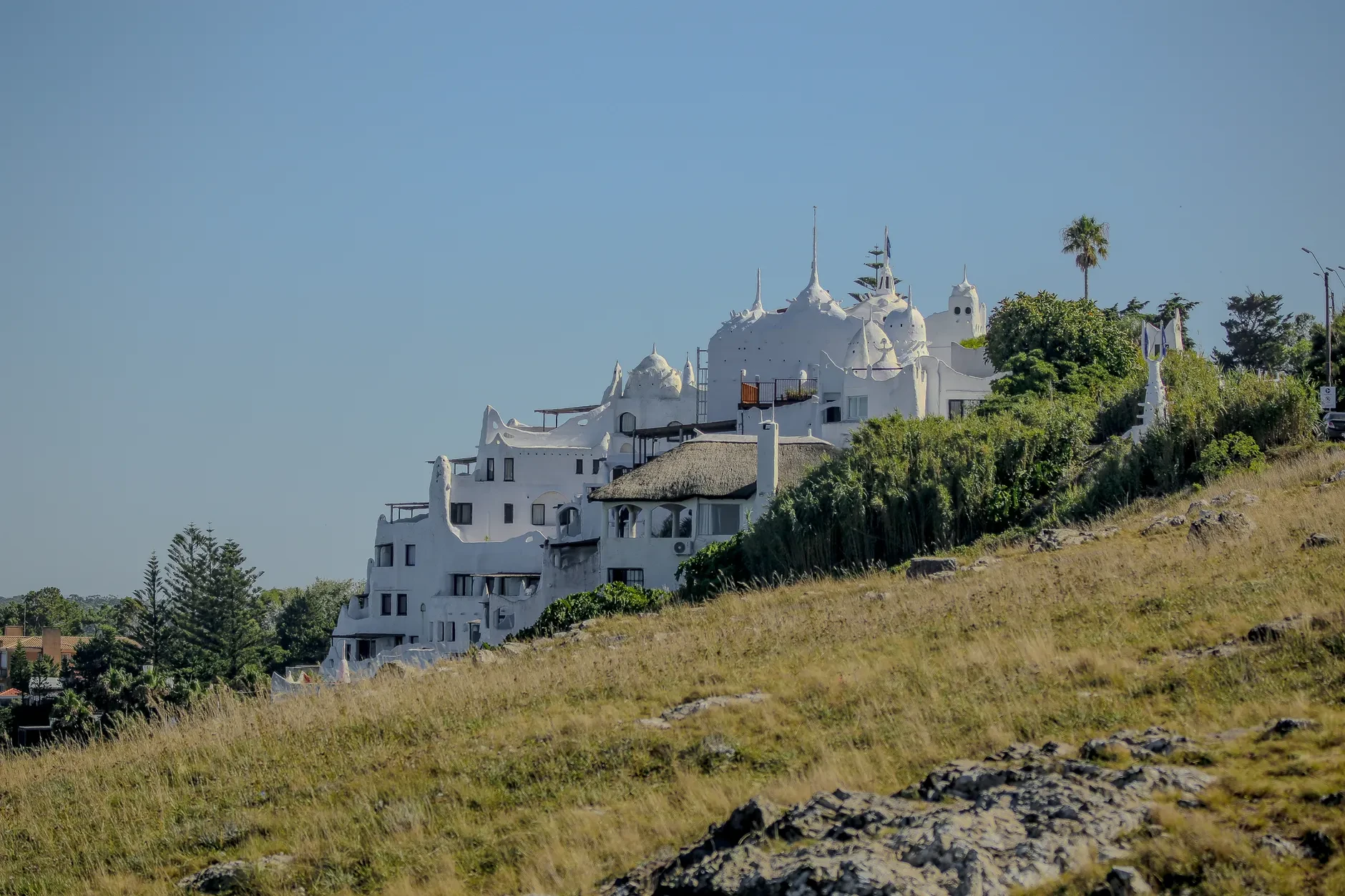 Casapueblo overlooking the coast at Punta Ballena, Uruguay