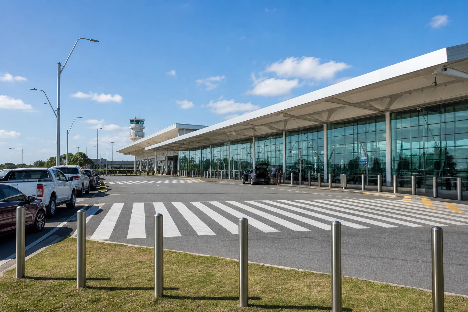 Exterior of Punta del Este Airport at Laguna del Sauce