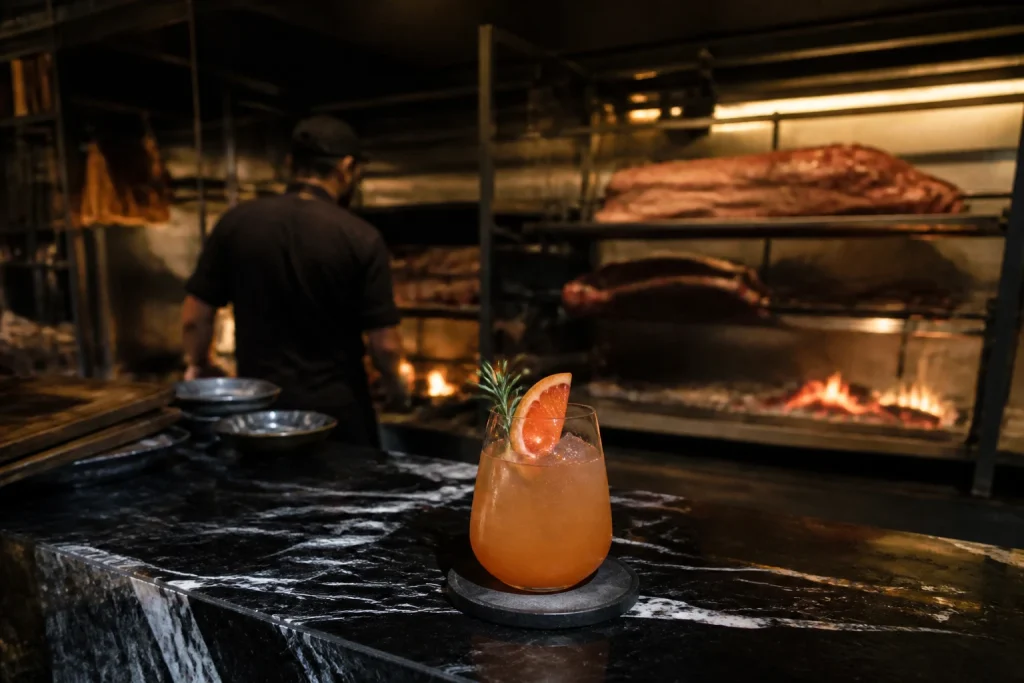 Cocktail and open-fire dining at BrutoBar in Punta del Este