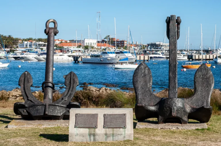 Boats in the Port of Punta del Este on Uruguay’s peninsula