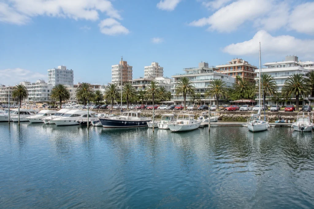 Boats and waterfront at Puerto de Punta del Este.