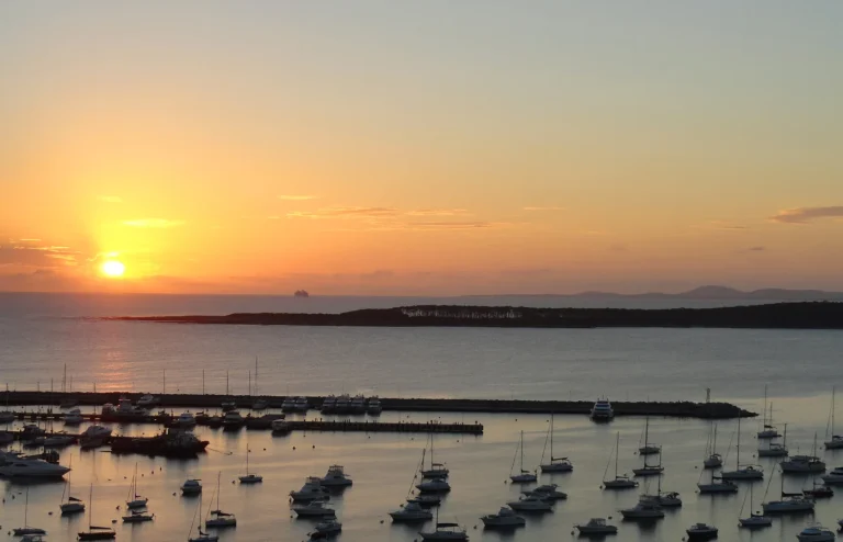 Yachts moored at Puerto de Punta del Este marina