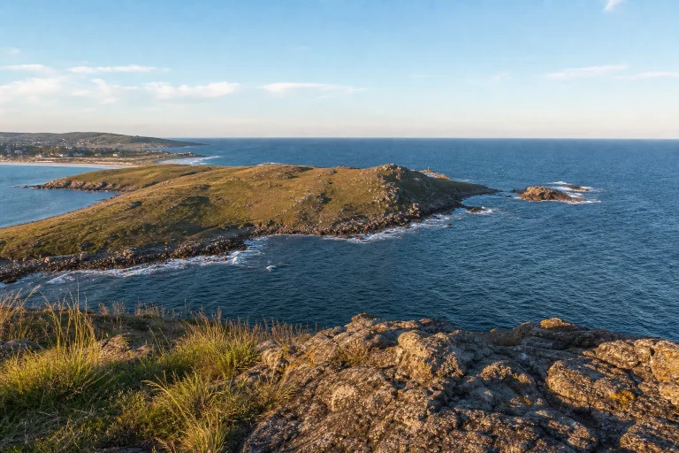 Coastal view of Punta Ballena near Punta del Este, Uruguay.