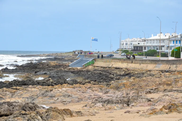 Coastal view of Punta del Este, Uruguay