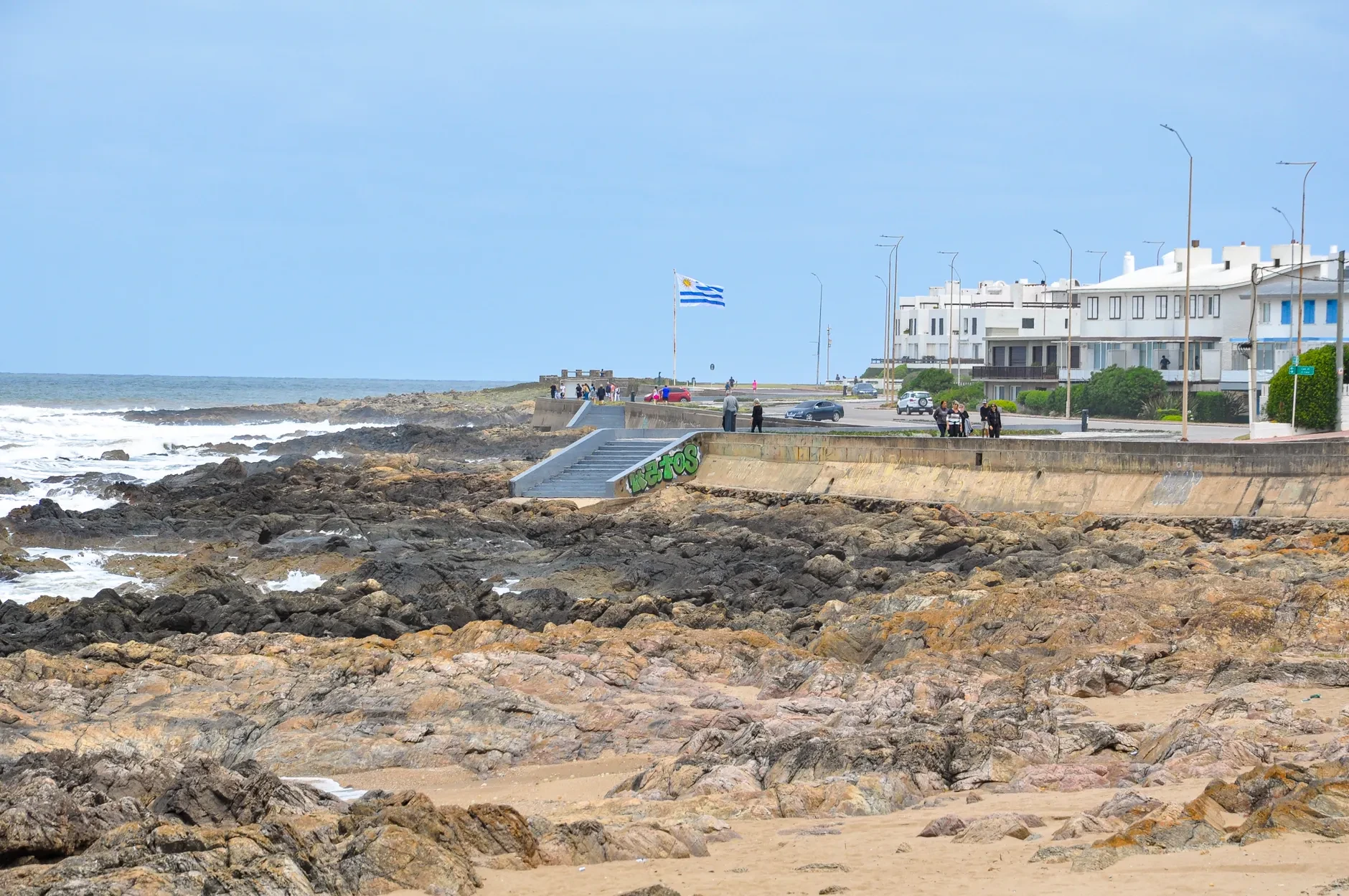 Coastal view of Punta del Este, Uruguay