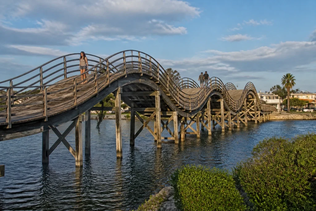The Wavy Bridge in La Barra near Punta del Este.