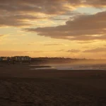 Wide daylight view of the Punta del Este coastline in Uruguay