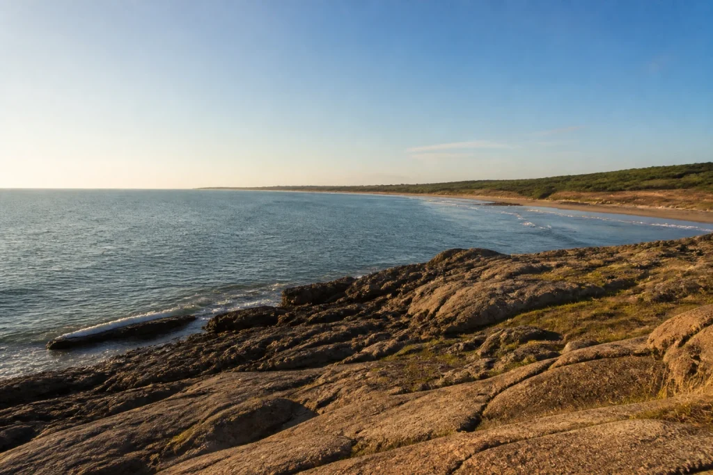 Coastal headland at Punta Ballena west of Punta del Este