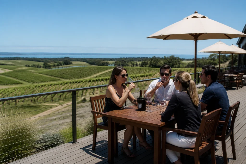 Vineyard view from Alto de la Ballena near Punta del Este
