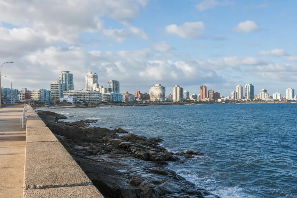 Punta del Este Peninsula waterfront in austral winter