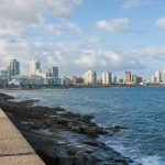 Punta del Este Peninsula waterfront in austral winter