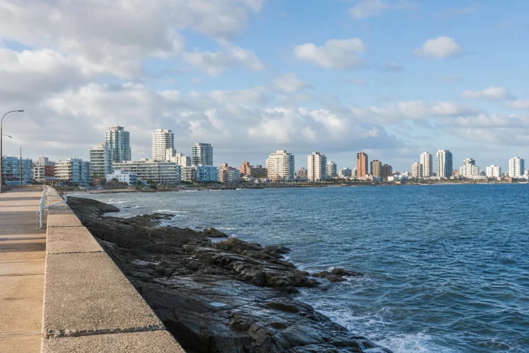 Punta del Este Peninsula waterfront in austral winter