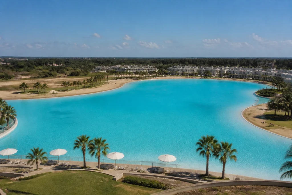 Crystal Beach artificial lagoon at Solanas Punta del Este