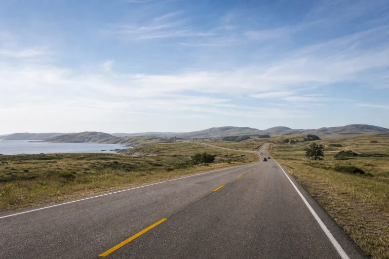 Ruta 9 road scene for an eastbound Uruguay road trip from Punta del Este